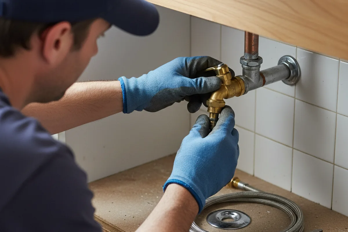 Shutoff valve and fitting work during Emergency Plumbing in Galena Park